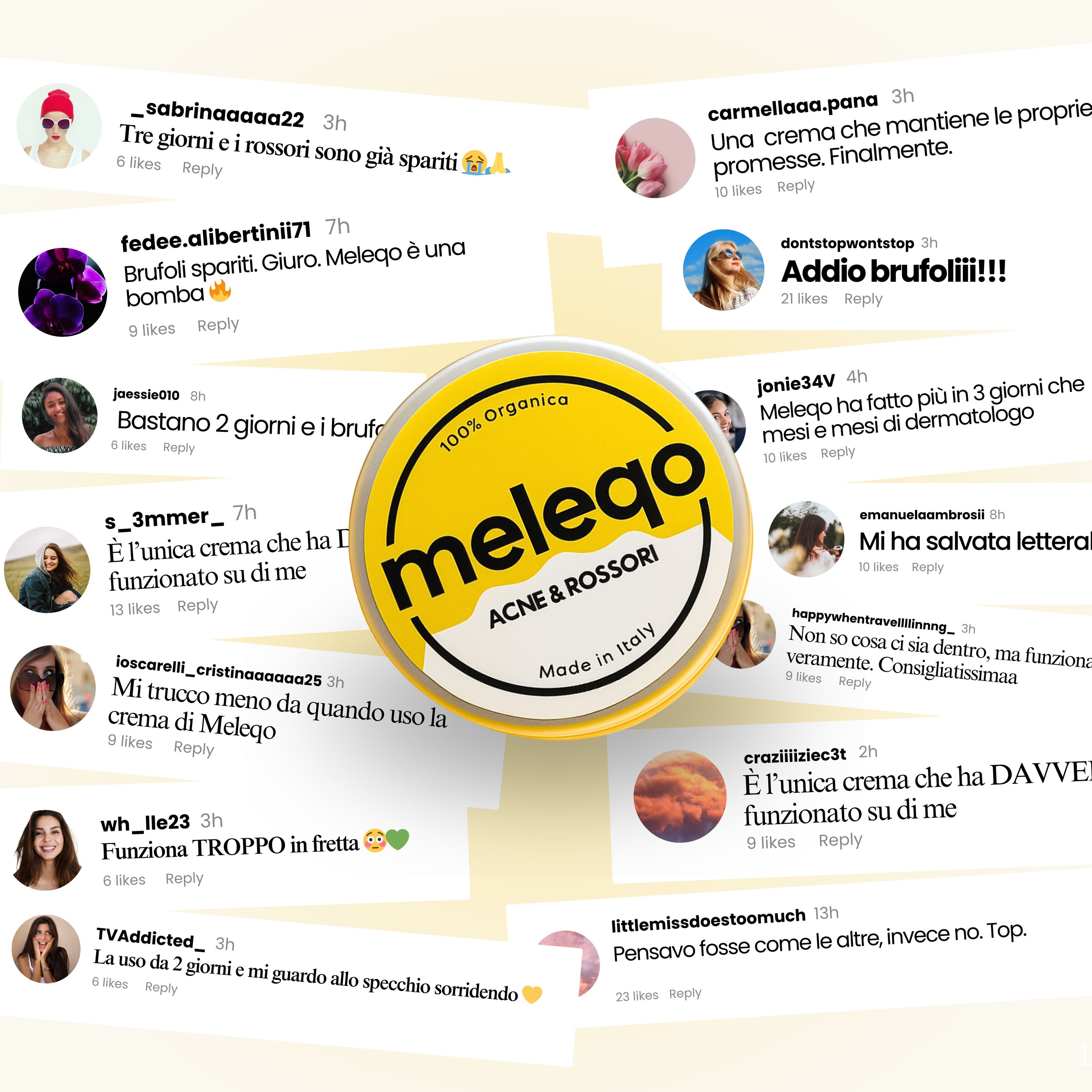 Melay | Crema organica anti-acne