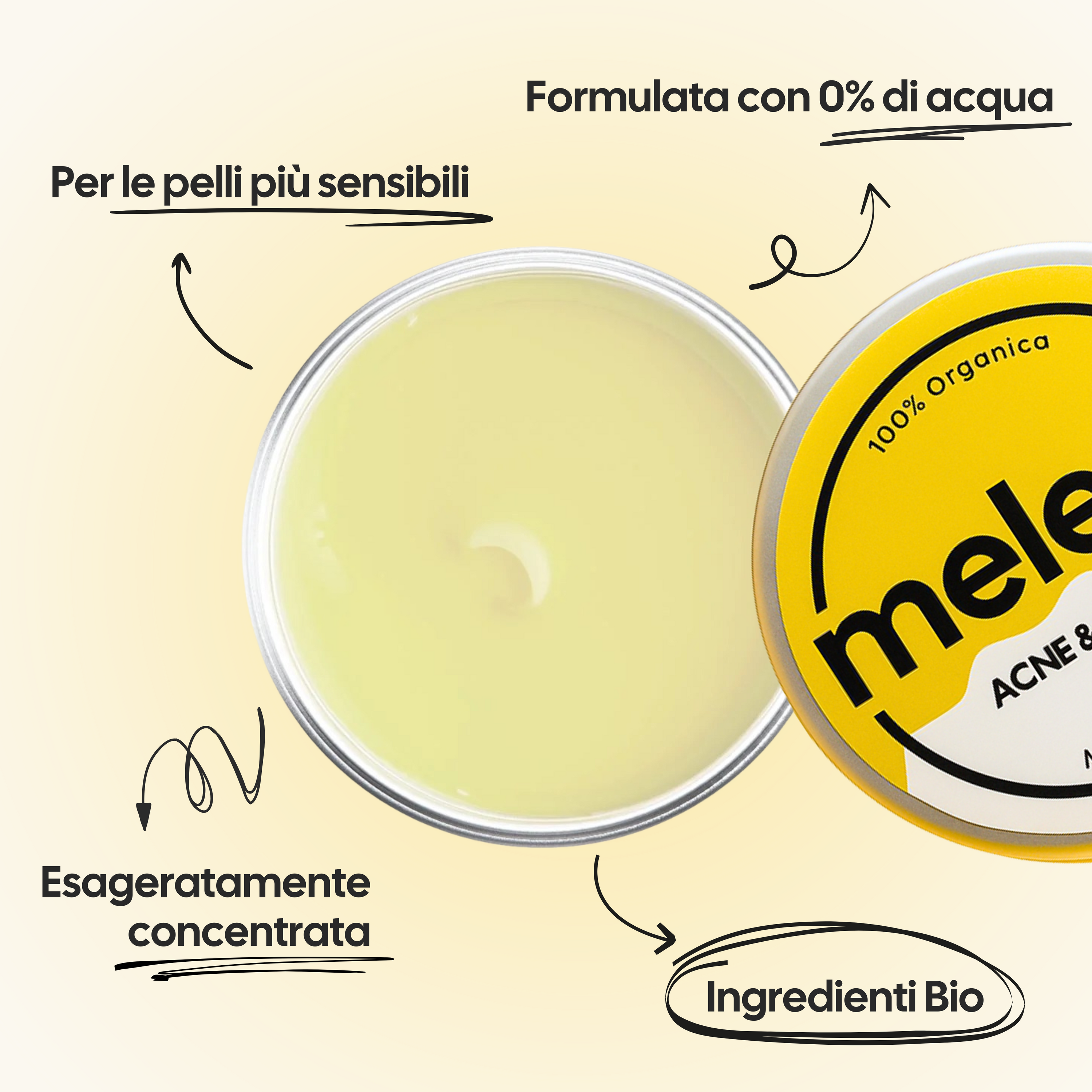 Melay | Crema organica anti-acne